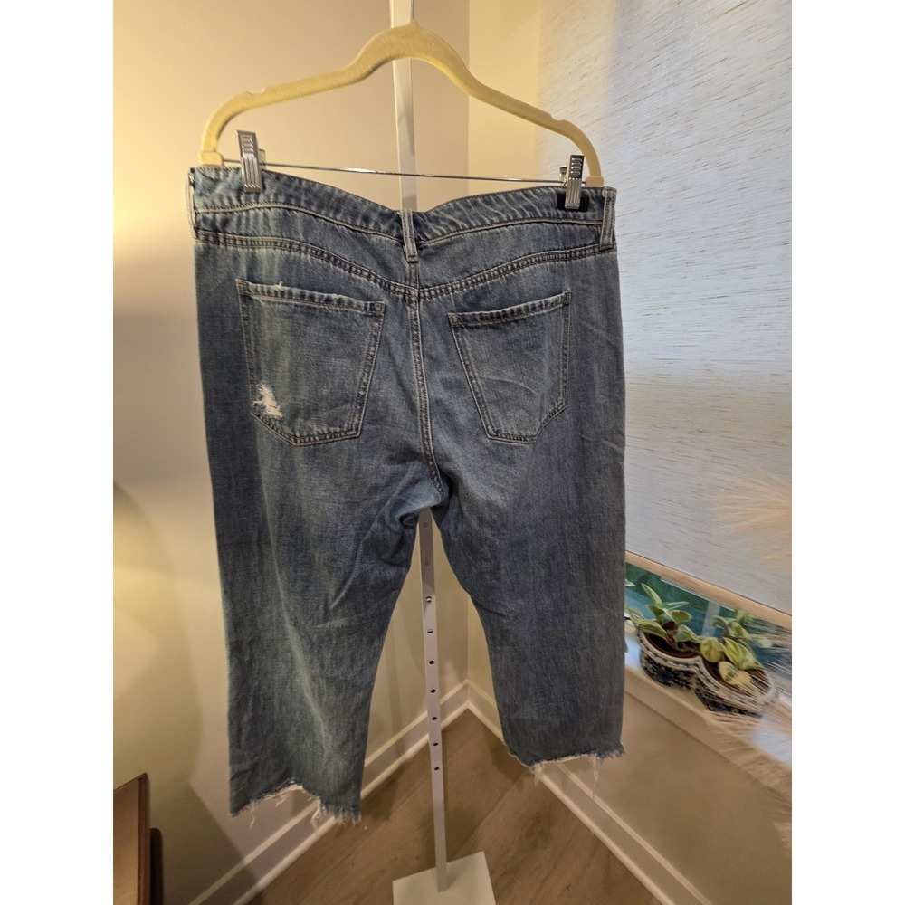 Liverpool Los Angeles Jeans Womens 12/36 Blue Straight Distressed - Picture 5 of 16